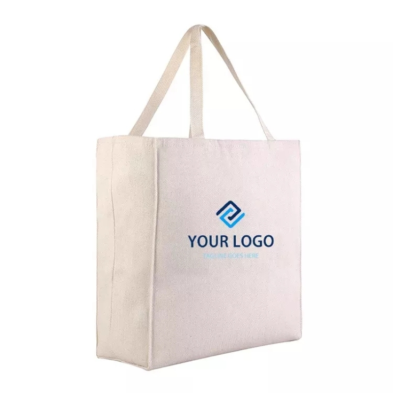 Heavy Duty Cotton Shopping Handbag with Reinforced Handles 