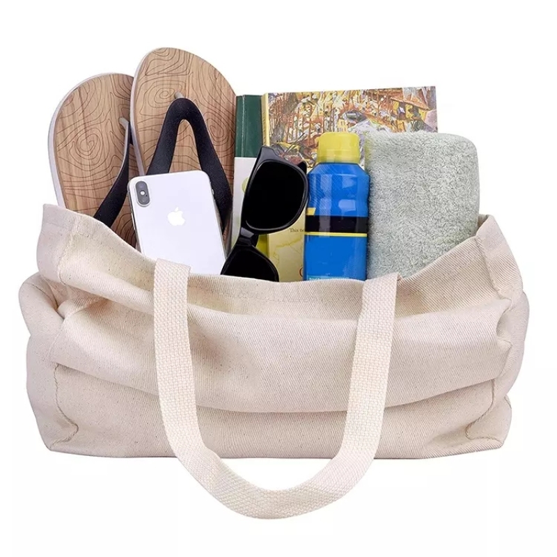 Heavy Duty Cotton Shopping Handbag with Reinforced Handles 