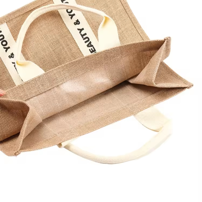 Wholesale JuteTote Bags Handle Can Be Customized With Logo Tote Bags