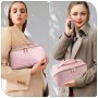 Large Capacity Travel Cosmetic Bag Portable Leather Waterproof Women Travel Makeup Bag Organizer
