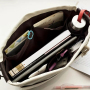 Wholesale Drawstring Canvas Bags​ Handbags With Multiple Compartments 