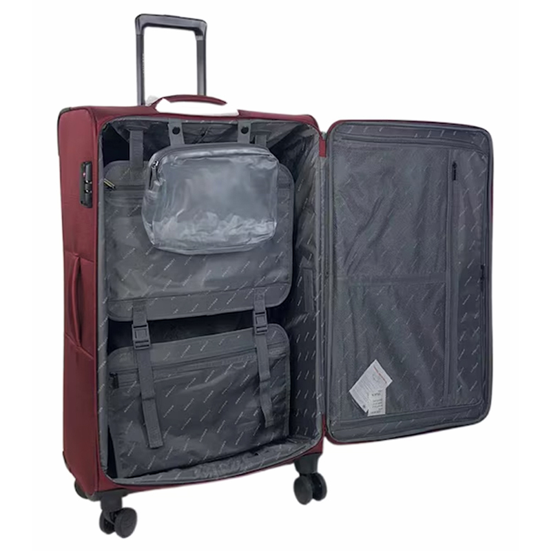 Custom Wholesale 2pcs suitcase luggage travel trolley luggage bags 1680D Polyester luggage sets