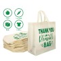 Reusable Grocery Bags Thank You Non Woven Shopping Tote Bag Washable Foldable Gift Bags for Shopping