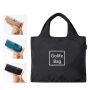 Custom Design Grocery Organic Eco Friendly Folding Nylon Polyester Reusable Foldable Tote Shopping Bag With Logo