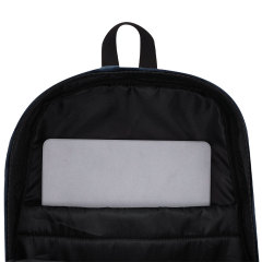 Sac à dos scolaire imperméable pour ordinateur portable, en gros, avec doublure en polyester et ceinture à coussin d'air, idéal pour les voyages et les affaires.