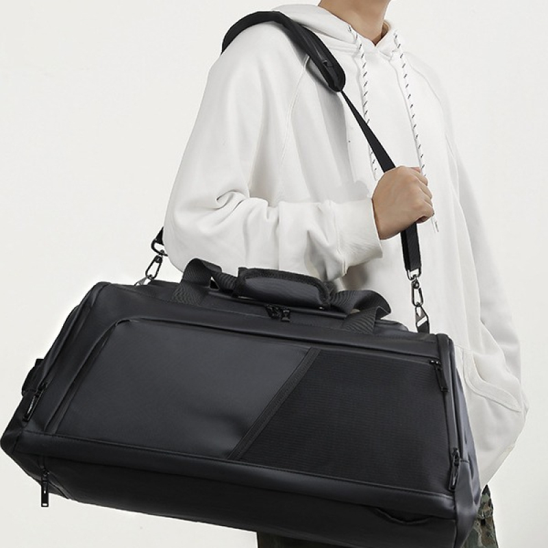 Business Travel Bag with Shoe Compartment – Large Capacity, Multi-Functional  Luggage Strap Design