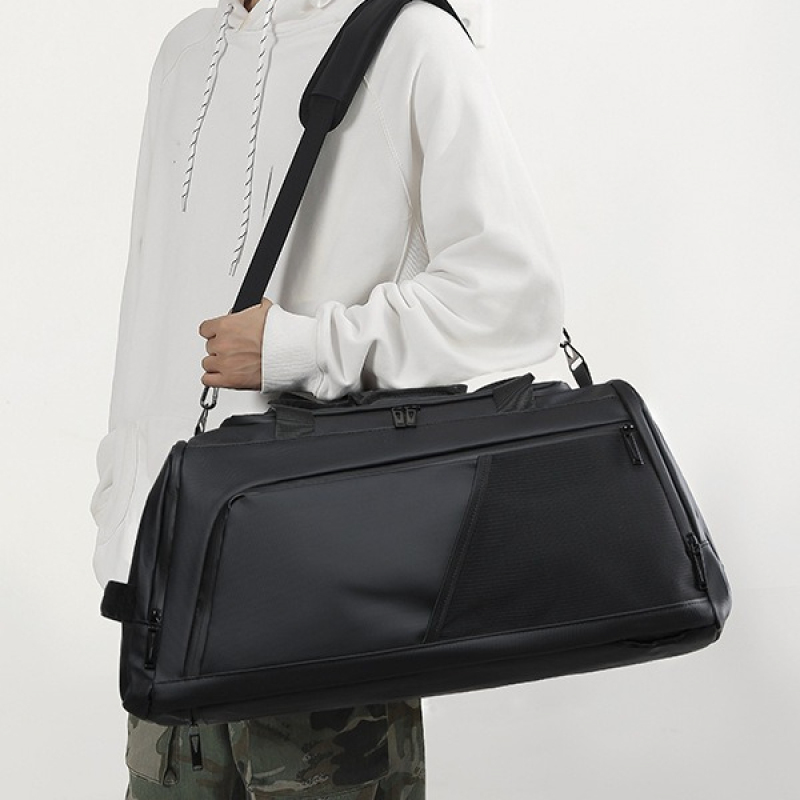 Business Travel Bag with Shoe Compartment – Large Capacity, Multi-Functional  Luggage Strap Design