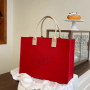 Large Capacity Tote Working Shopping Bag Felt Custom Storage Bag Felt Tote Bag