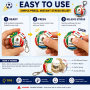 Wholesale Football Fidget Keychain Portable Soccer Souvenir with National Flags for Fans Promotional Gifts