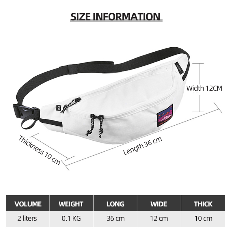 Customize Travel Fanny Bag Fashion Men Women Waist Pack Sport Outdoor Crossbody Sling Pocket for Running Hiking Sport