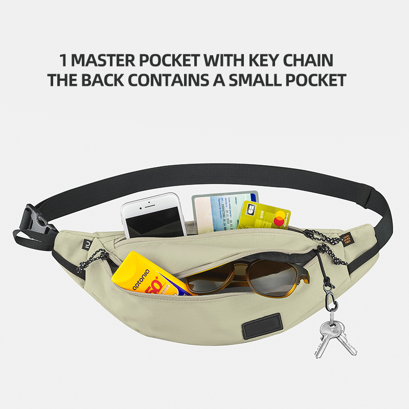 Customize Travel Fanny Bag Fashion Men Women Waist Pack Sport Outdoor Crossbody Sling Pocket for Running Hiking Sport