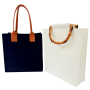 Wholesale Custom Leather Felt Tote Bags Customized Logo Tote Bag