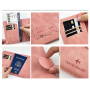 Wholesale Travel Credit Card Wallet Passport Cover Case PU Leather Passport Holder with Magnetic Closure
