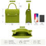 Wholesale Custom Logo Felt Handbag Metal Snap Closure Structured  Tote Bag Eco Friendly Reusable Gift Bag