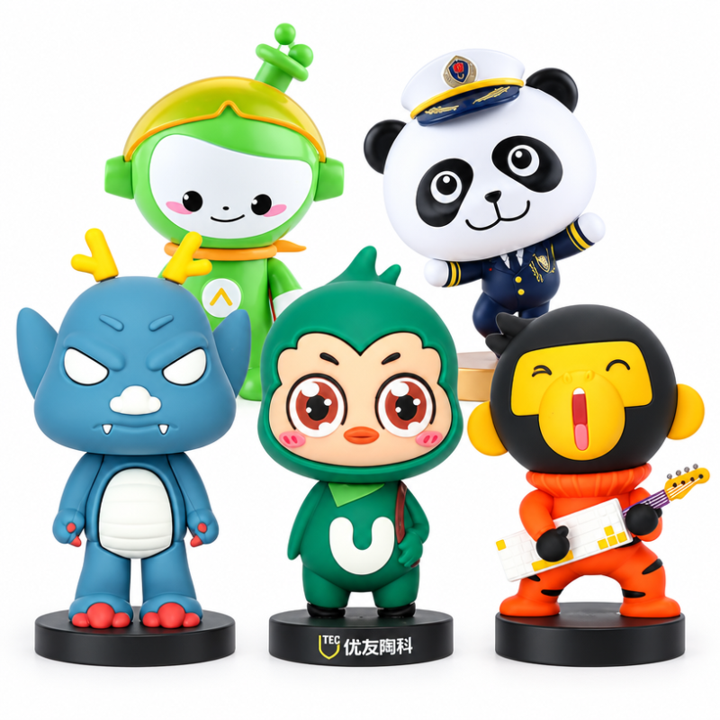 OEM ODM Custom Logo 3D Action Figure Small Cute 3D Anime Figurine Personalized Design PVC Toys