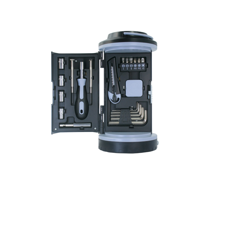 21PCS Eco-Friendly Promotional Outdoor Sports LED Light Emergency Refrigeration Socket Tool Set