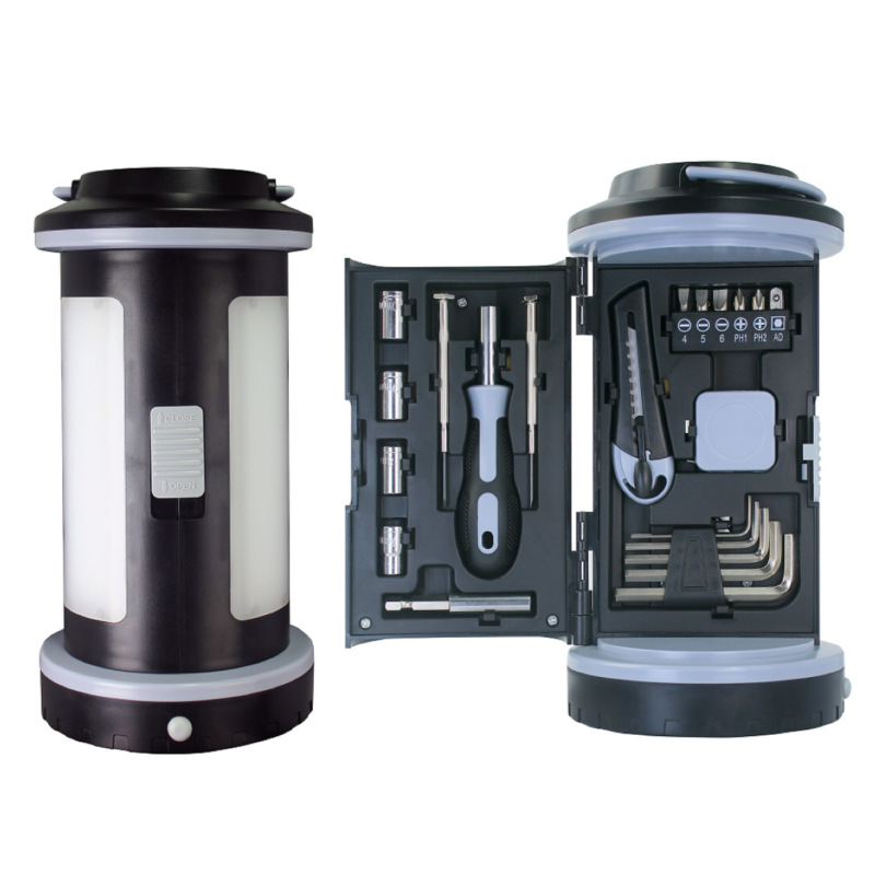 21PCS Eco-Friendly Promotional Outdoor Sports LED Light Emergency Refrigeration Socket Tool Set
