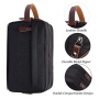 Large Capacity Leisure Waterproof Toiletry Storage Bag Men's Wash Bag Outdoor Travel zipper Cosmetic Bag with leather handle