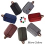 Large Capacity Leisure Waterproof Toiletry Storage Bag Men's Wash Bag Outdoor Travel zipper Cosmetic Bag with leather handle