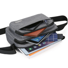 Pinghu Sinotex Wholesale customize small nylon shoulder crossbody bags simple men messenger bags