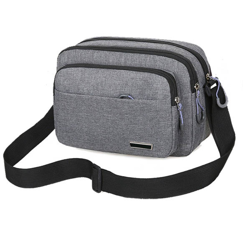 Pinghu Sinotex Wholesale customize small nylon shoulder crossbody bags simple men messenger bags