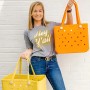 EVA Portable Travel Tote Bag Open Closure Chains Waterproof Washable Beach for Women Large Capacity Summer Holiday OEM Supplier