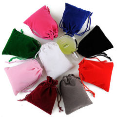 Wholesale High Quality String Bag Custom Velvet Drawstring Promotional Pouch Bag Drawstring Bag