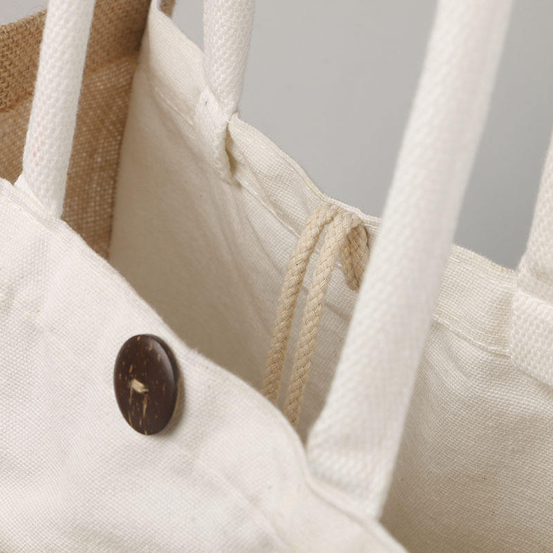 Burlap Jute Tote Eco-Friendly, Reusable & Customizable Shopping Bag