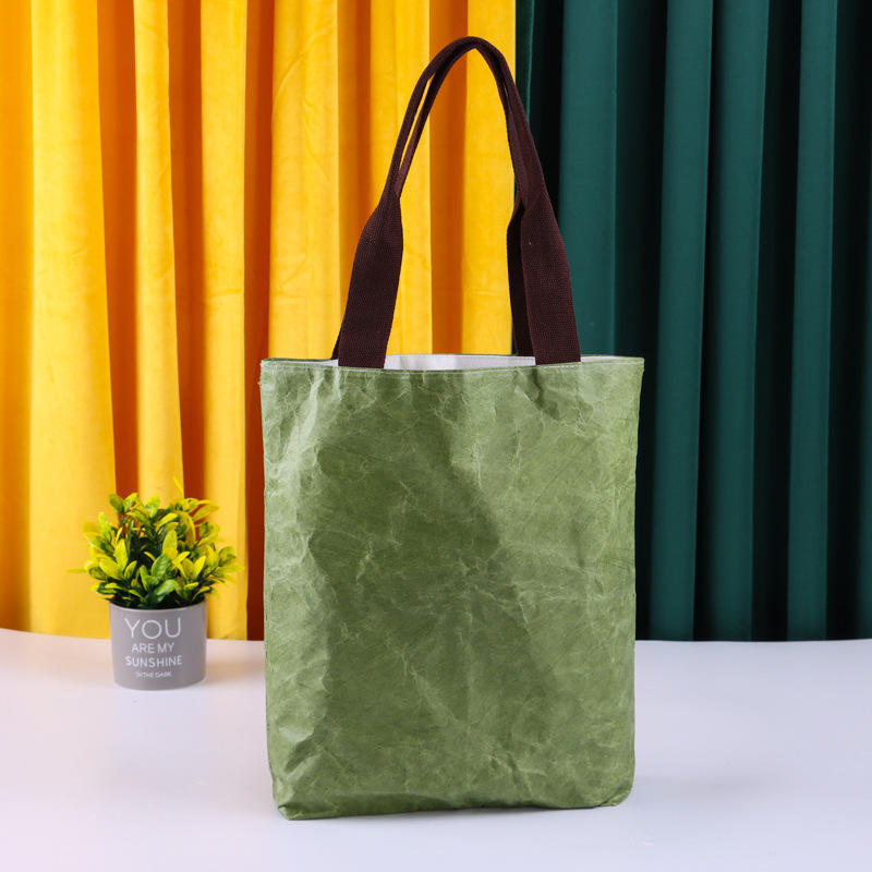 Eco Friendly Custom Logo Reusable Shopping Bags Light Waterproof Dupont Tyvek Paper Grocery Bag