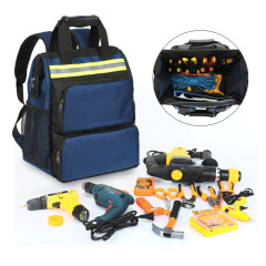 Tool Backpack Durable Worksite Bags Heavy Duty Tool Organizer for Electricians Carpenters