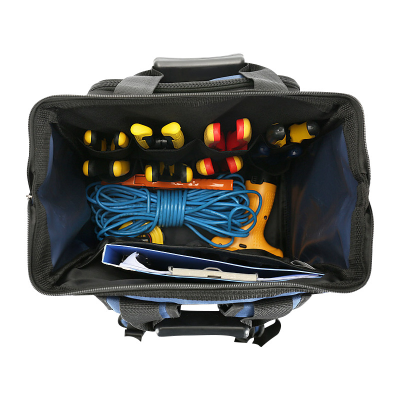 Tool Backpack Durable Worksite Bags Heavy Duty Tool Organizer for Electricians Carpenters