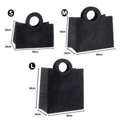 Wholesale Customizable Designer Felt Tote Bag Fashionable Plain Recycled Organizer Storage With Logo Print Jewelry Gifts Packing