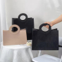 Wholesale Customizable Designer Felt Tote Bag Fashionable Plain Recycled Organizer Storage With Logo Print Jewelry Gifts Packing