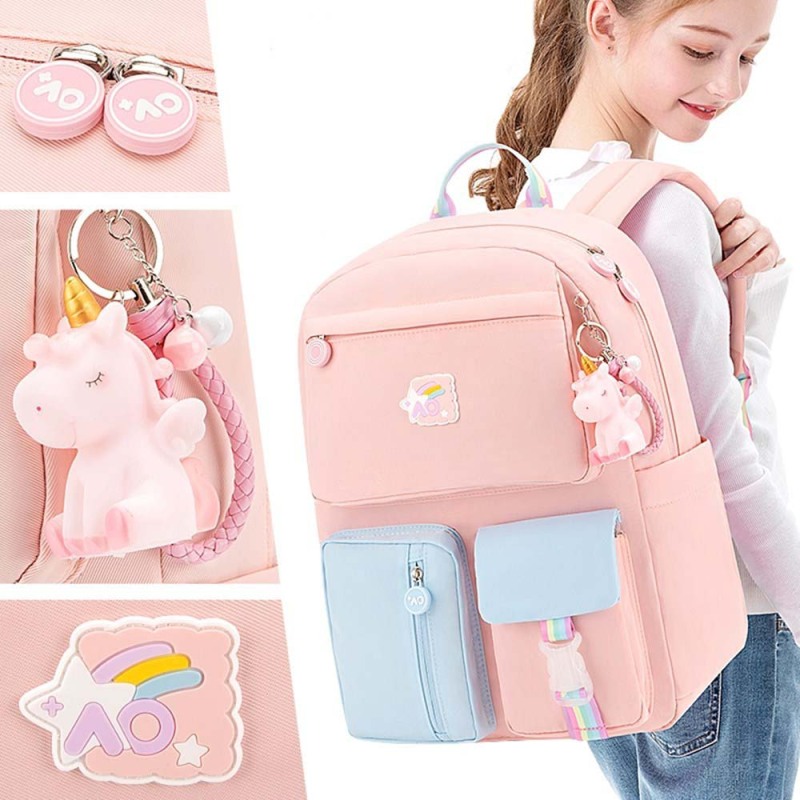Girls lightweight kiddie ridge and weight students Bag reduction Children School Bags backpack