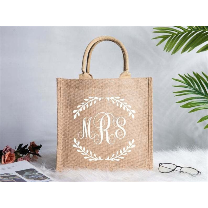 OEM ODM Customized Eco-Friendly Jute Tote Bag with Reinforced Handles