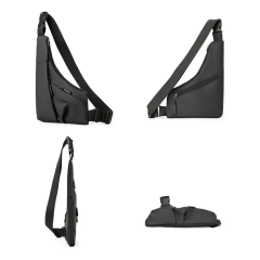 Anti Theft Travel Bag Slim Sling Bag Crossbody Bags for Men Women, Casual Waterproof Phone Chest Bag for Travel