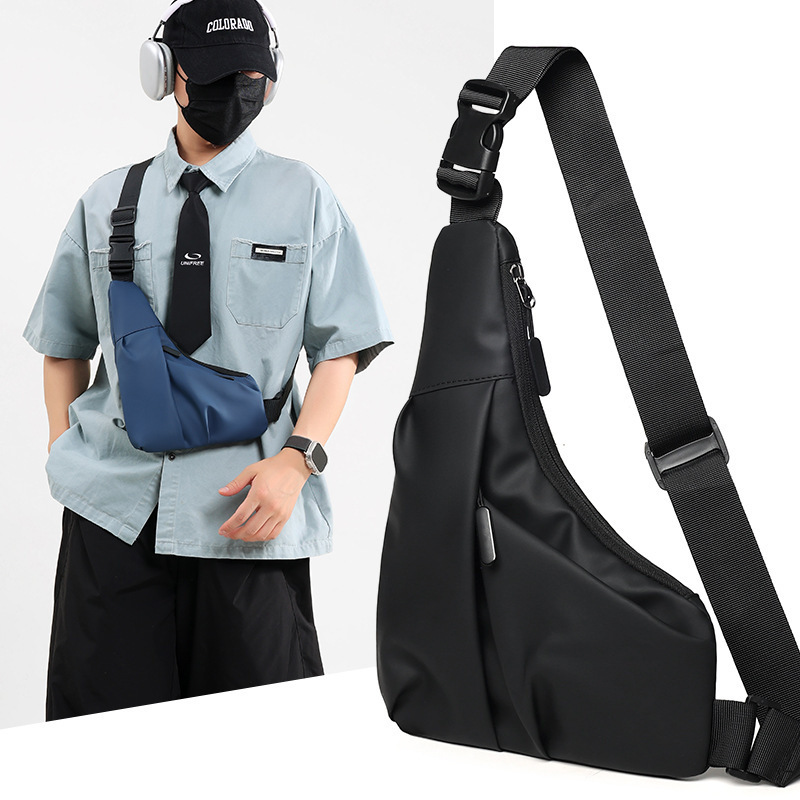 Anti Theft Travel Bag Slim Sling Bag Crossbody Bags for Men Women, Casual Waterproof Phone Chest Bag for Travel