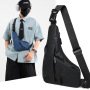 Anti Theft Travel Bag Slim Sling Bag Crossbody Bags for Men Women, Casual Waterproof Phone Chest Bag for Travel
