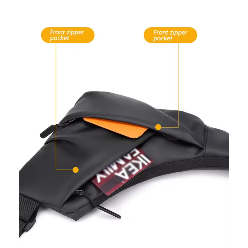 Anti Theft Travel Bag Slim Sling Bag Crossbody Bags for Men Women, Casual Waterproof Phone Chest Bag for Travel