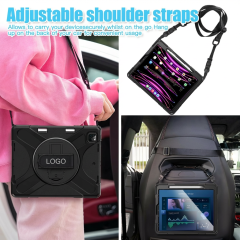 OEM ODM Custom Logo Heavy Duty Rugged Tablet Case for iPad 10 Generation 10.9 Inch Shockproof TPU PC 3 in 1 Protective Cover