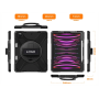 OEM ODM Custom Logo Heavy Duty Rugged Tablet Case for iPad 10 Generation 10.9 Inch Shockproof TPU PC 3 in 1 Protective Cover