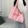 Canvas Tote Women's Bag Cotton Cloth Shoulder Shopper Bags for Woman 2025 Japanese Girl Student Book Bag Eco Shopping Handbags