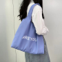 Canvas Tote Women's Bag Cotton Cloth Shoulder Shopper Bags for Woman 2025 Japanese Girl Student Book Bag Eco Shopping Handbags