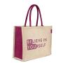 Wholesale Large Capacity Jute Tote Bag with Reinforced Handles Waterproof, Foldable Eco-Friendly