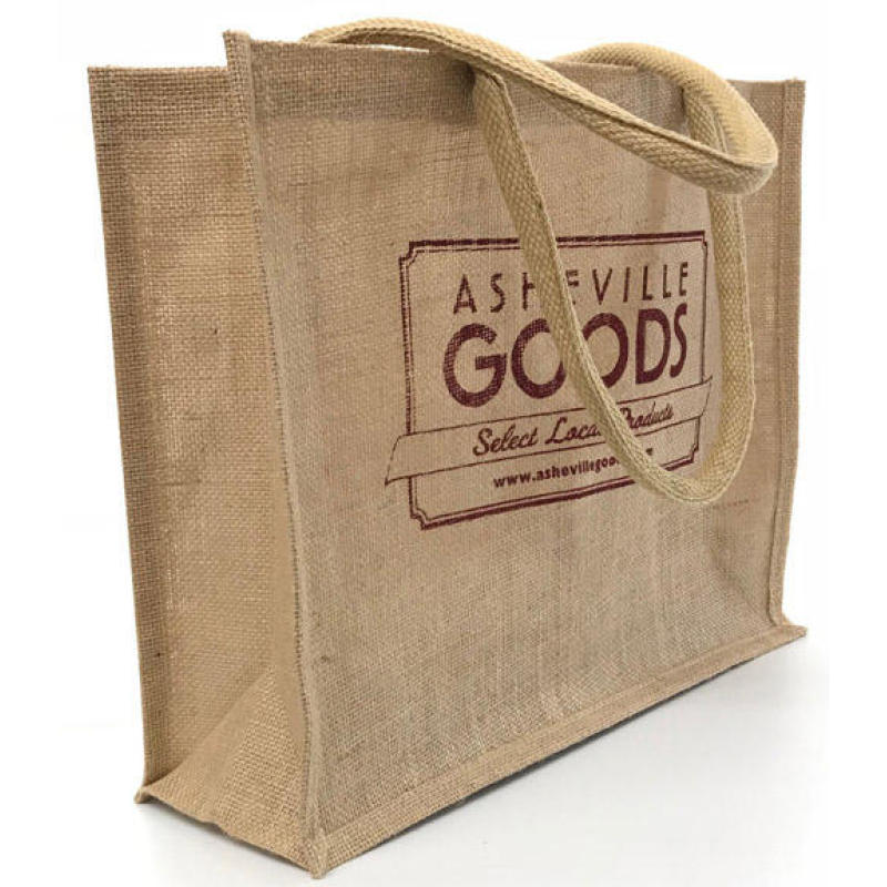 Wholesale Large Capacity Jute Tote Bag with Reinforced Handles Waterproof, Foldable Eco-Friendly