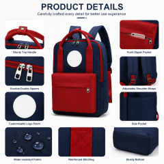 Minimalist Student Backpack 600D Waterproof Ultra-Light School Backpack Daypack Multi-Color Custom