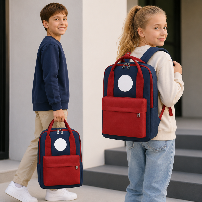 Minimalist Student Backpack 600D Waterproof Ultra-Light School Backpack Daypack Multi-Color Custom