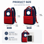 Minimalist Student Backpack 600D Waterproof Ultra-Light School Backpack Daypack Multi-Color Custom