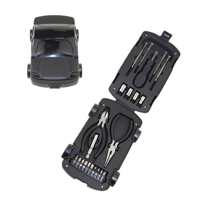 22-in-1 Car Shape Steel Eco-Friendly Automotive Hardware Hand Tool Set Promotional Gift Set