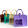 See-through Felt Shoulder Bag - 8L Hollow Organizer for Toys
